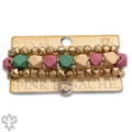 Color and gold bead bracelet set with crystals from Swarovski®-LC