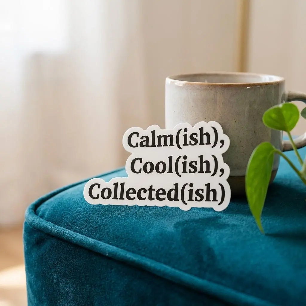 Calm(ish) Cool(ish) Collected(ish) Sticker