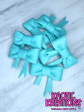 D42 BEADABLE JUMBO SILICONE BOW SOLID TEAL (1ct)