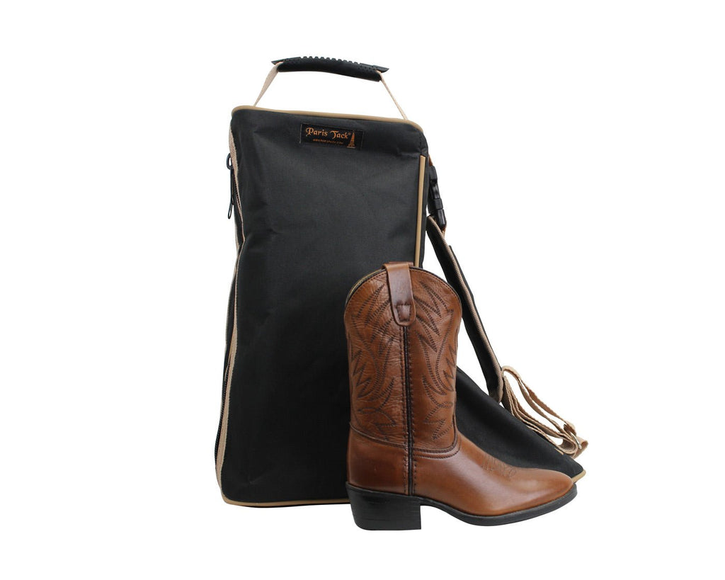 Back Open Western Boot Carry Bag 3 Layer Padded Paris Tack - Quarter Circle AK Boutique