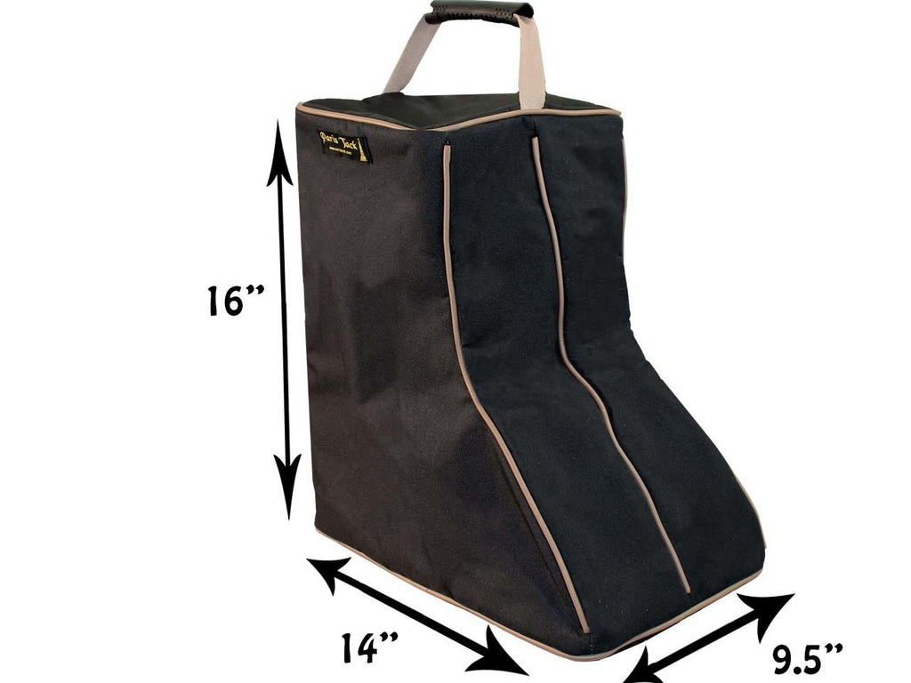 Back Open Western Boot Carry Bag 3 Layer Padded Paris Tack - Quarter Circle AK Boutique