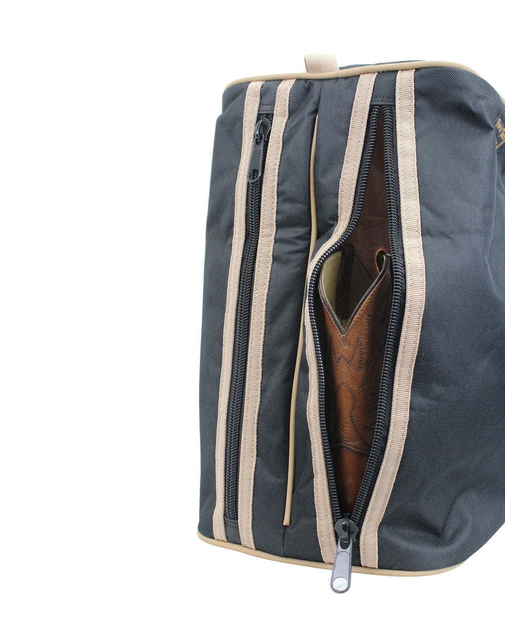 Back Open Western Boot Carry Bag 3 Layer Padded Paris Tack - Quarter Circle AK Boutique