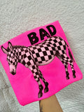 Bad checker donkey tee & sweatshirt - Quarter Circle AK Boutique