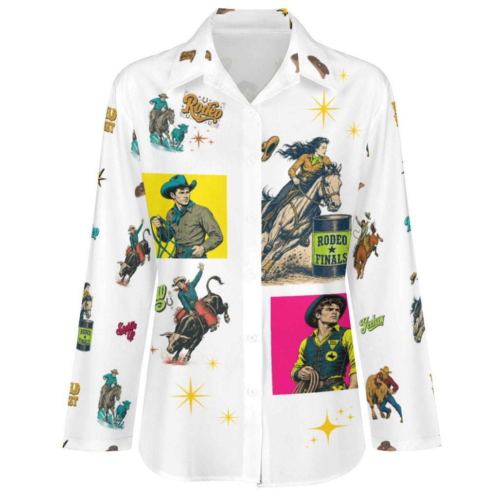 Baha Ranch The Last Roundup Button Up Blouse - Quarter Circle AK Boutique