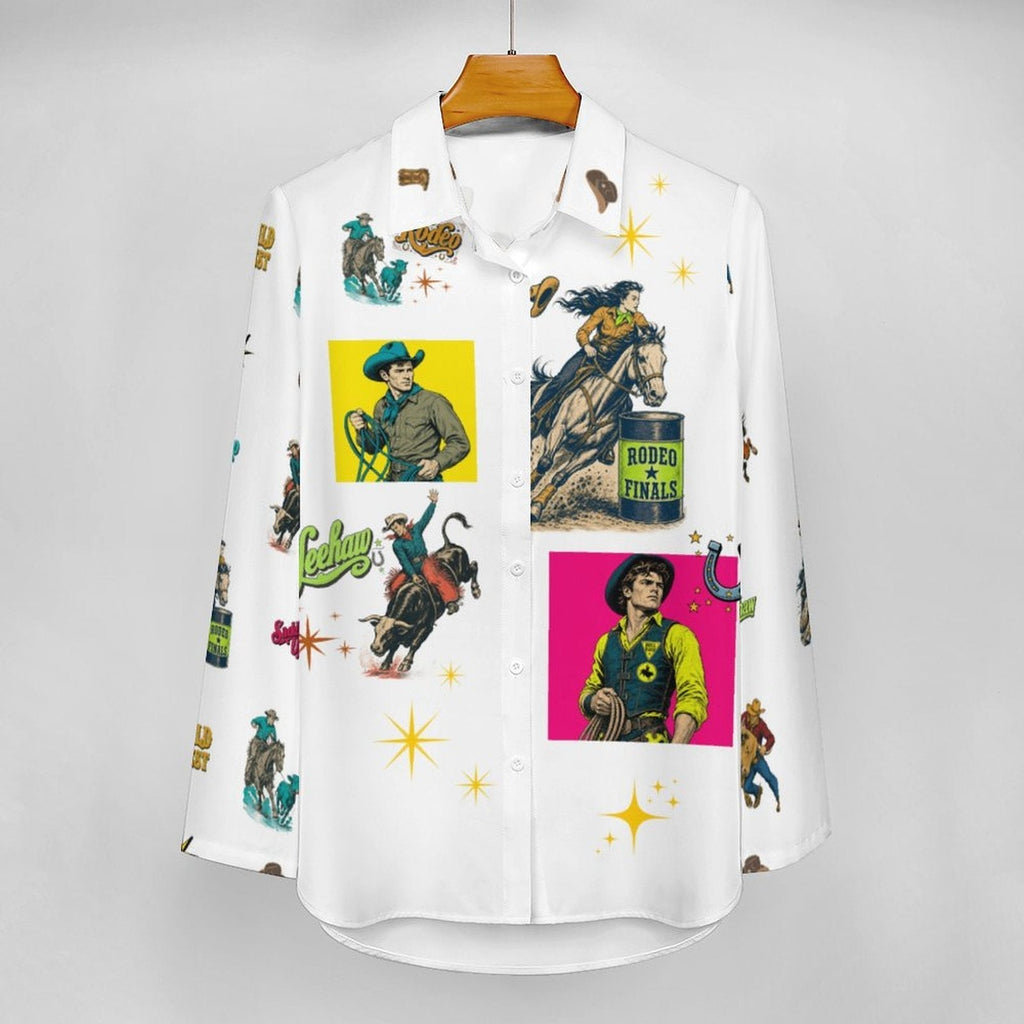 Baha Ranch The Last Roundup Button Up Blouse - Quarter Circle AK Boutique