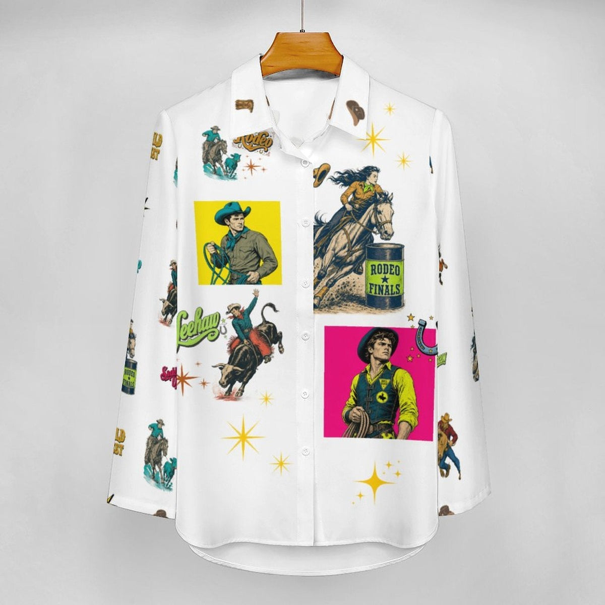 Baha Ranch The Last Roundup Button Up Blouse - Quarter Circle AK Boutique