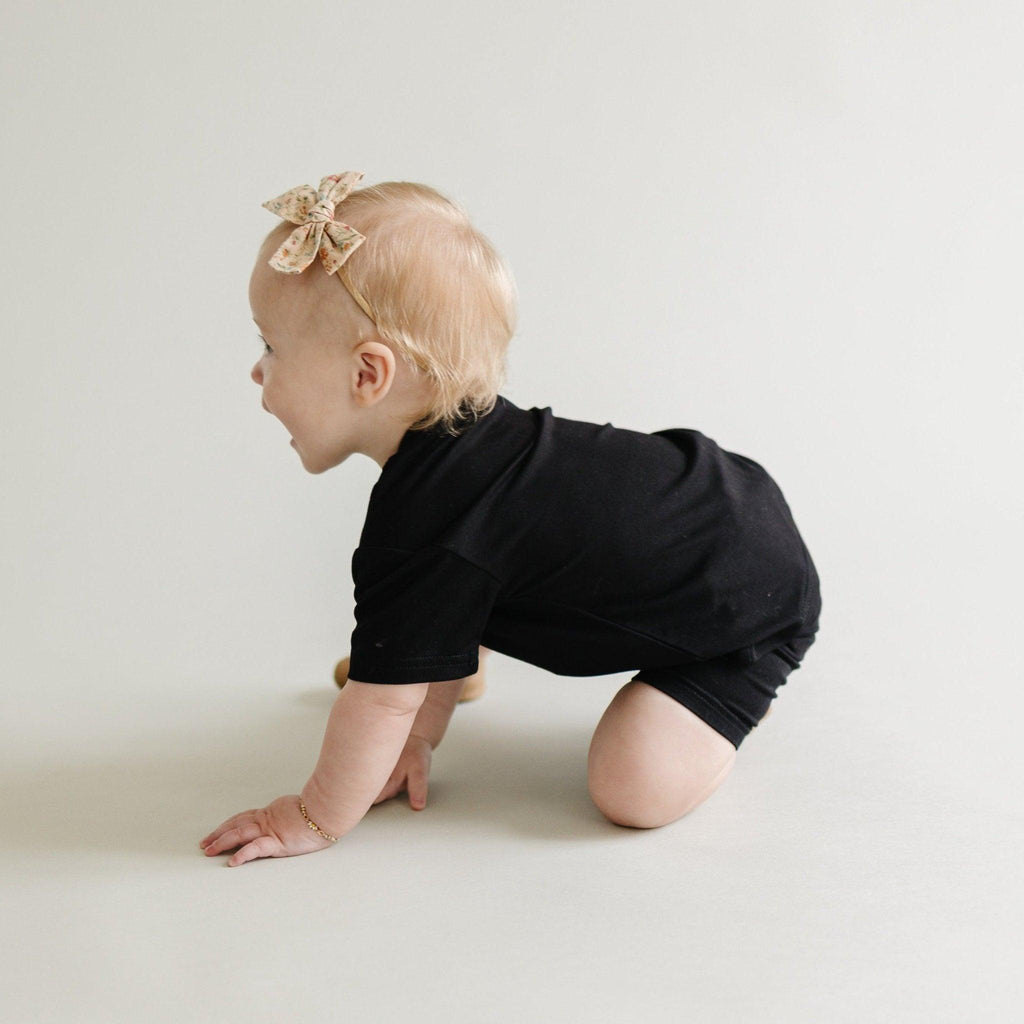 Bamboo Tee & Bike Shorts - sold as separates - Quarter Circle AK Boutique