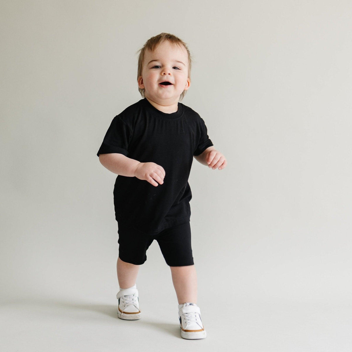 Bamboo Tee & Bike Shorts - sold as separates - Quarter Circle AK Boutique