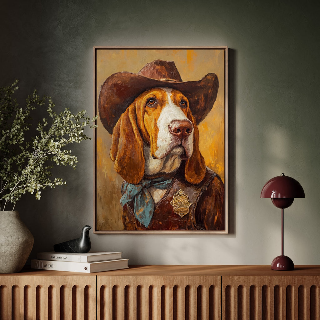 Basset Hound Frontier Sheriff - Quarter Circle AK Boutique