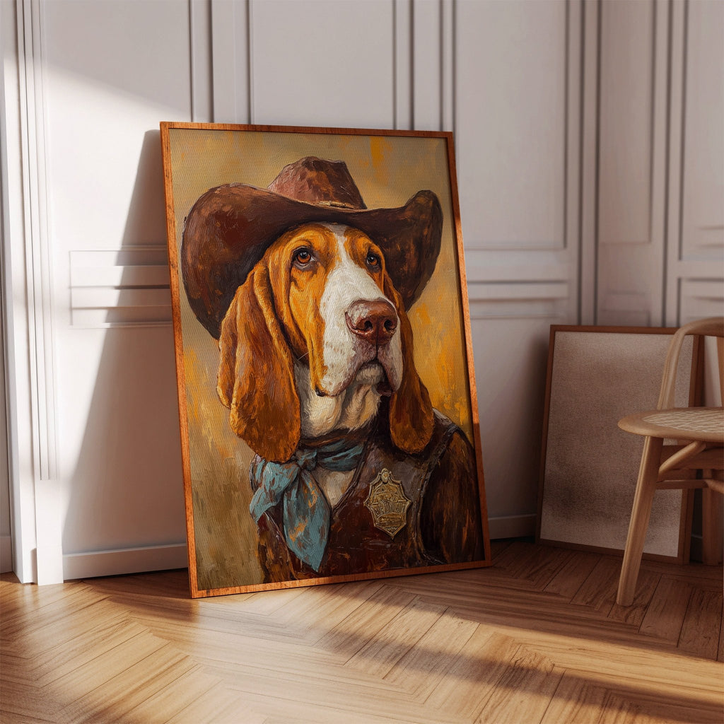 Basset Hound Frontier Sheriff - Quarter Circle AK Boutique