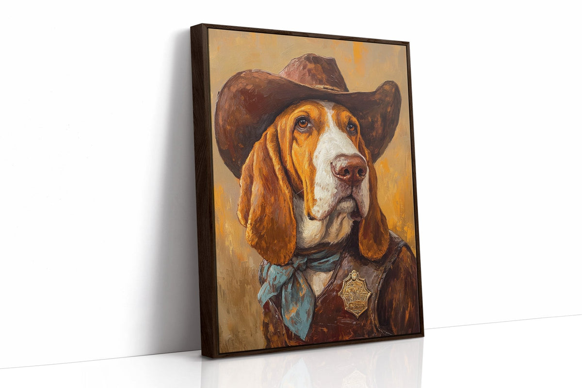 Basset Hound Frontier Sheriff - Quarter Circle AK Boutique