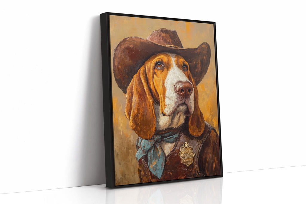 Basset Hound Frontier Sheriff - Quarter Circle AK Boutique