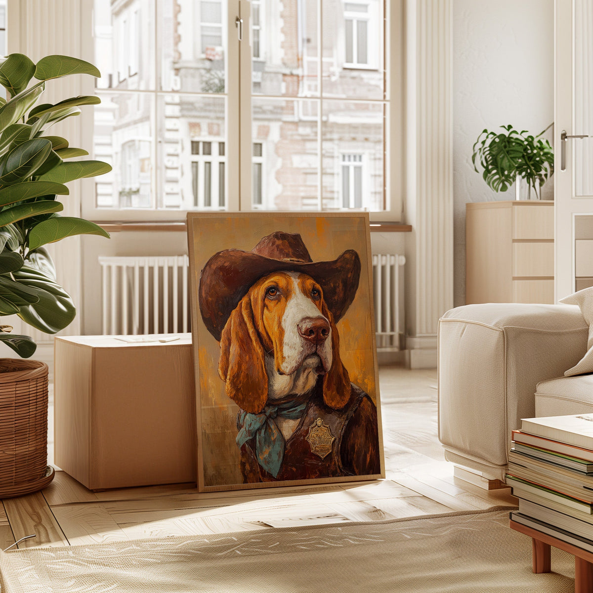 Basset Hound Frontier Sheriff - Quarter Circle AK Boutique