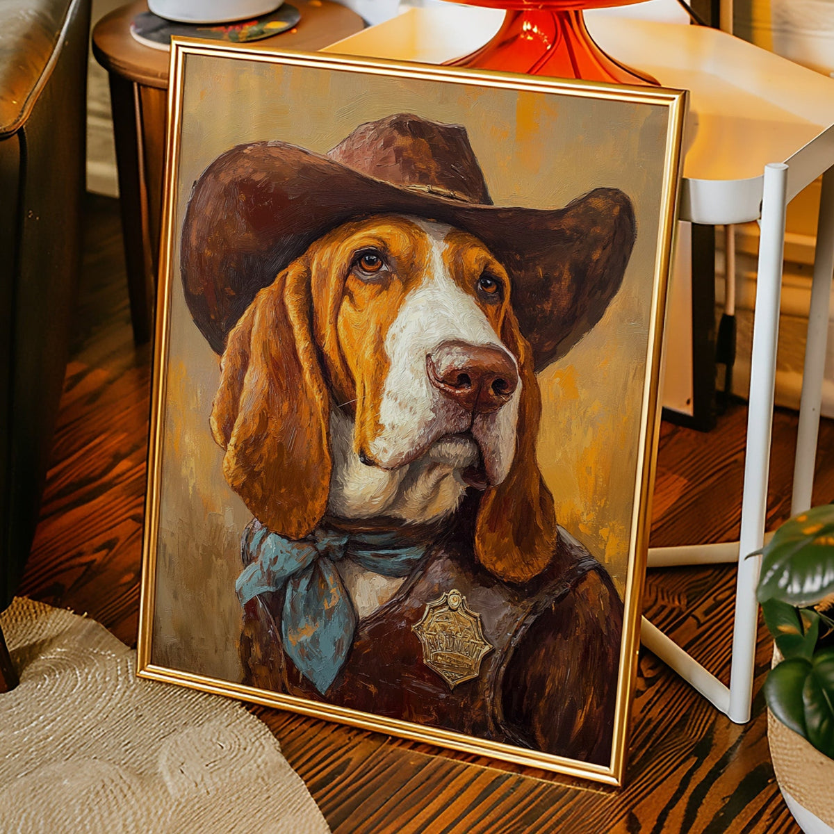 Basset Hound Frontier Sheriff - Quarter Circle AK Boutique