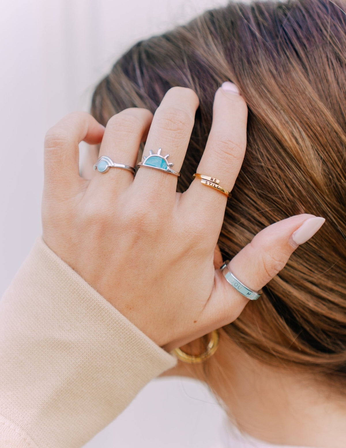 Be Still Ring - Quarter Circle AK Boutique