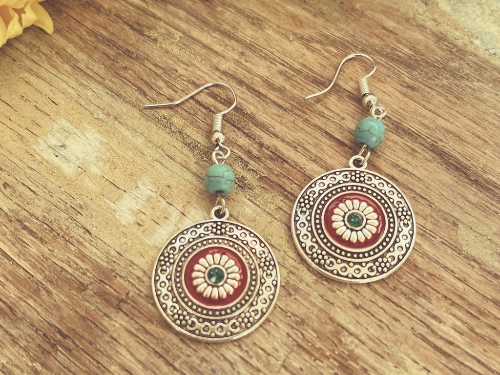 Beautiful Boho Drop Earrings - Quarter Circle AK Boutique