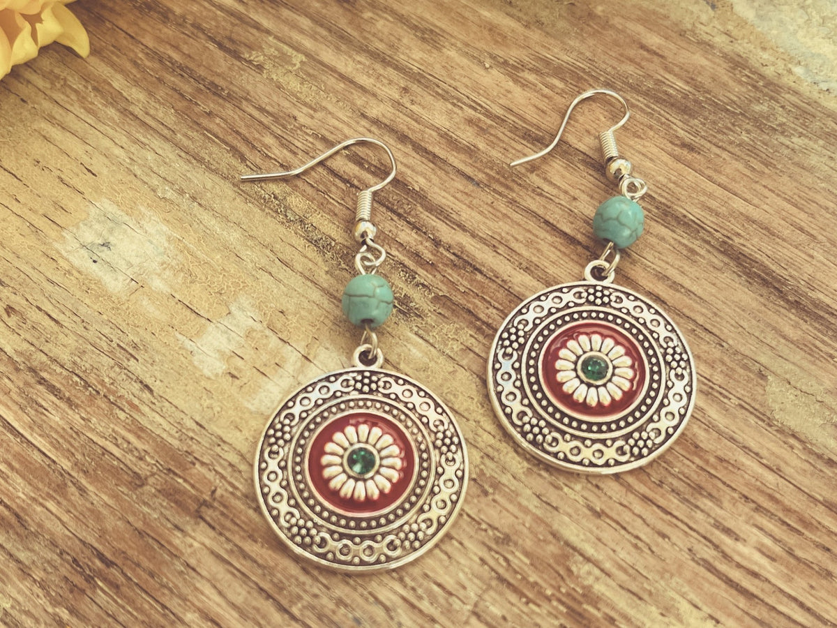 Beautiful Boho Drop Earrings - Quarter Circle AK Boutique