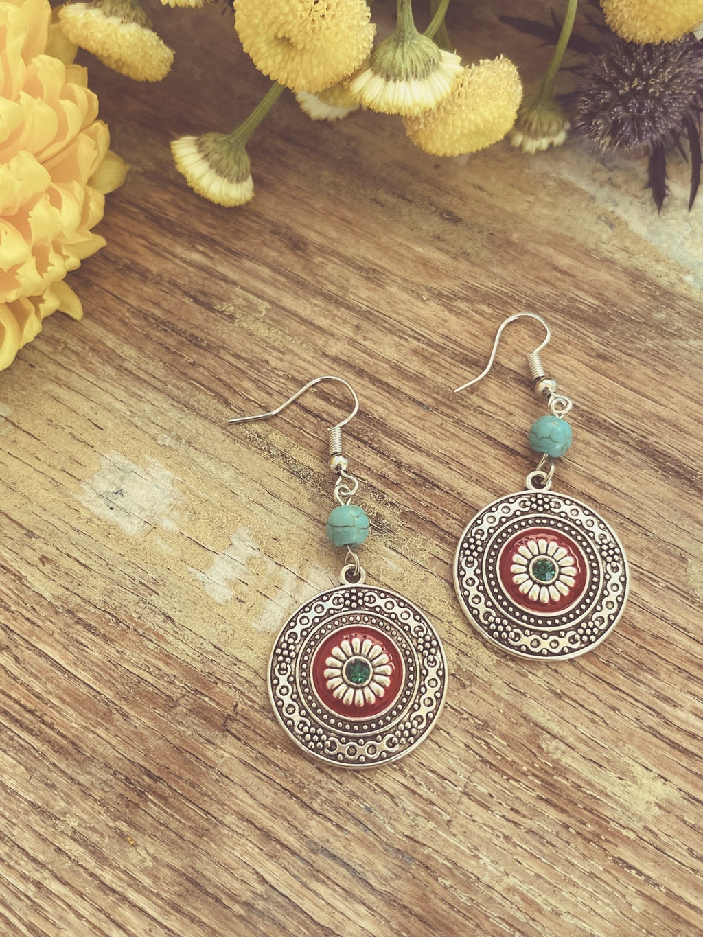 Beautiful Boho Drop Earrings - Quarter Circle AK Boutique