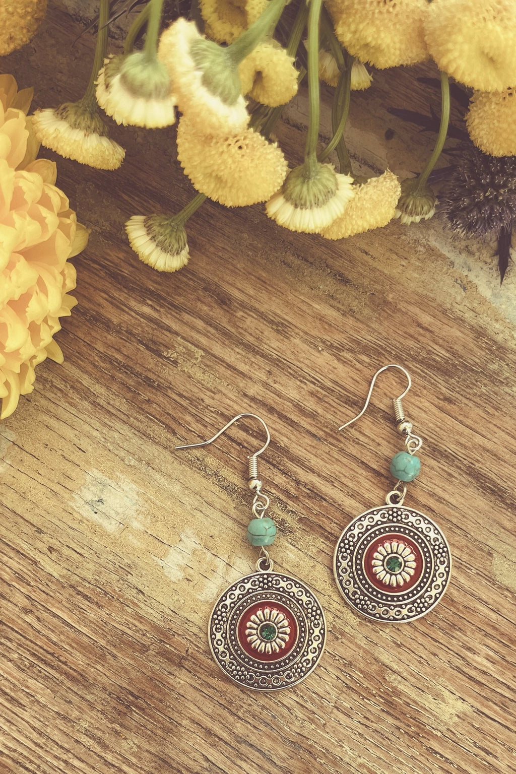 Beautiful Boho Drop Earrings - Quarter Circle AK Boutique