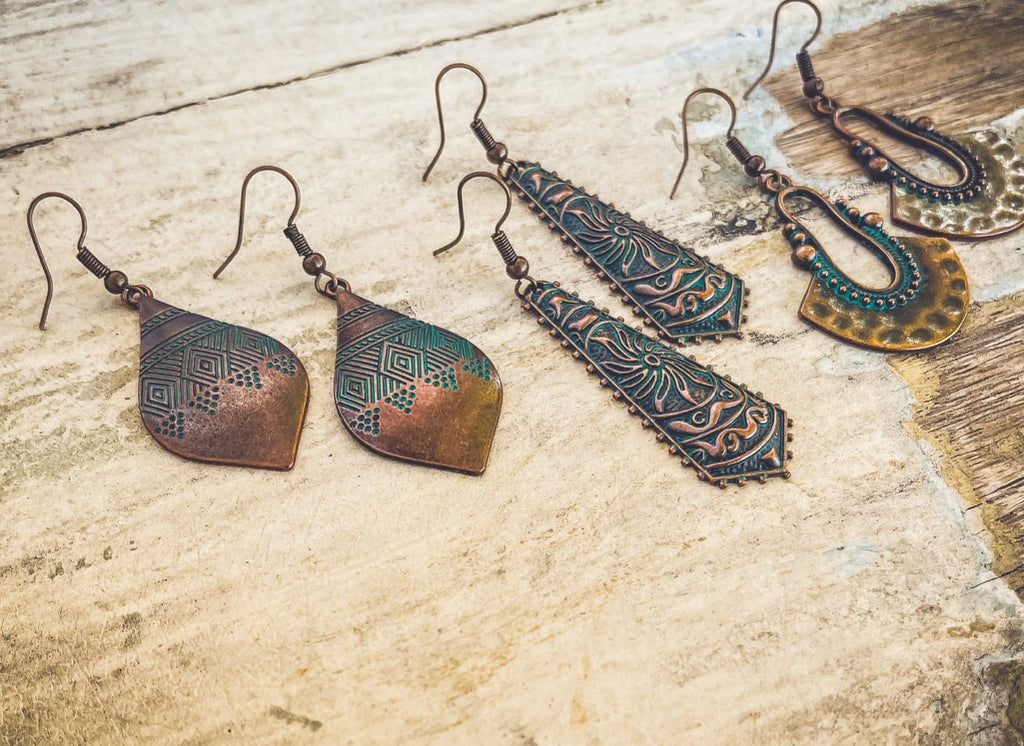 Beautiful Boho Earring Set - Quarter Circle AK Boutique