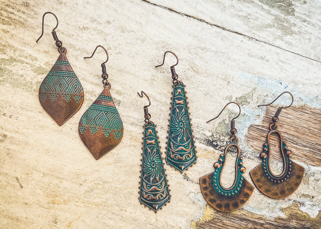 Beautiful Boho Earring Set - Quarter Circle AK Boutique