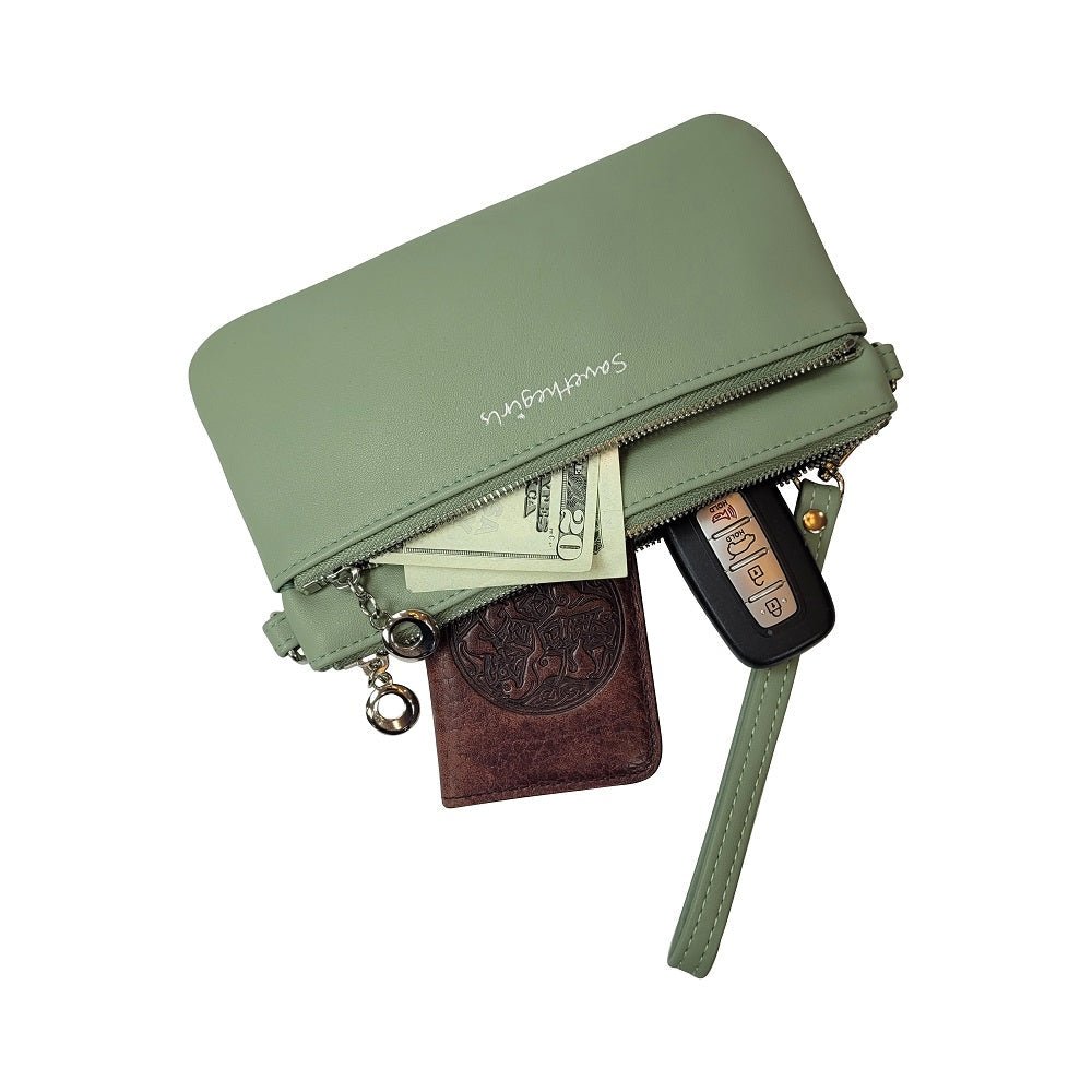 Bella RFID Touch Screen Purse - Quarter Circle AK Boutique