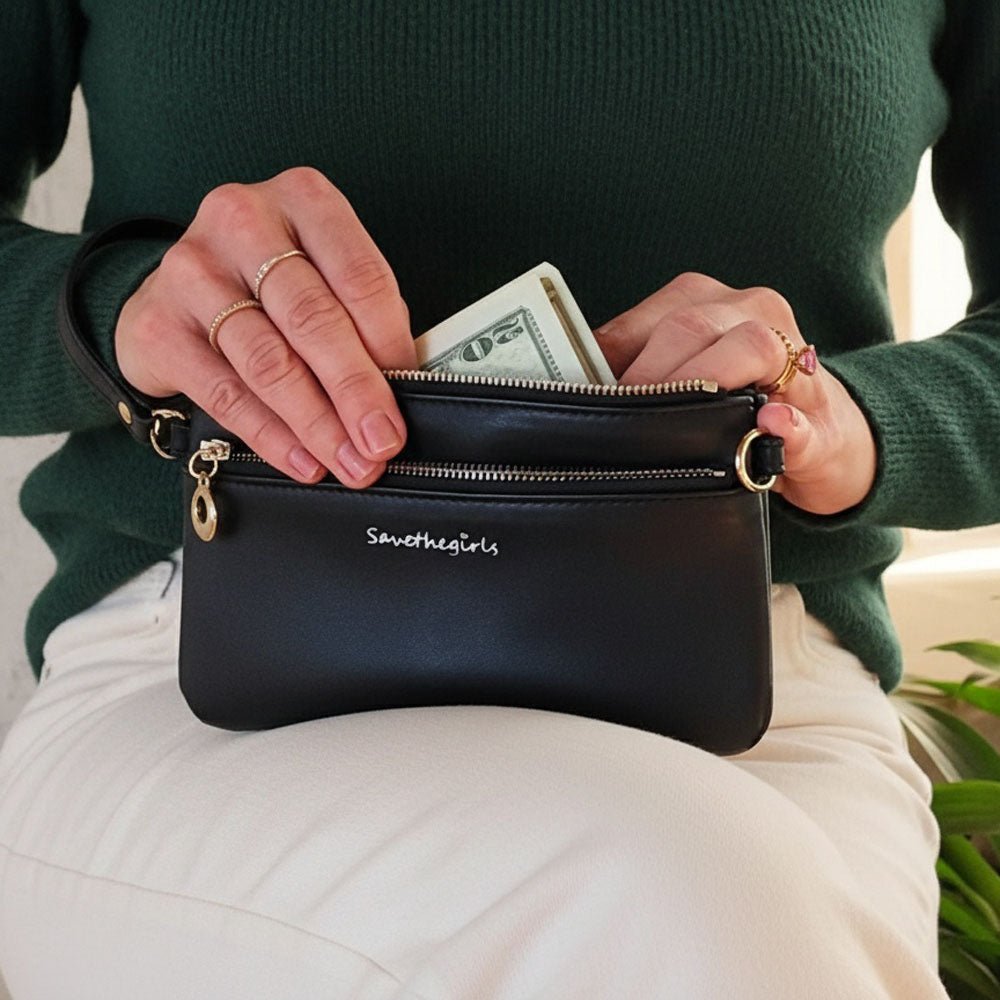 Bella RFID Touch Screen Purse - Quarter Circle AK Boutique