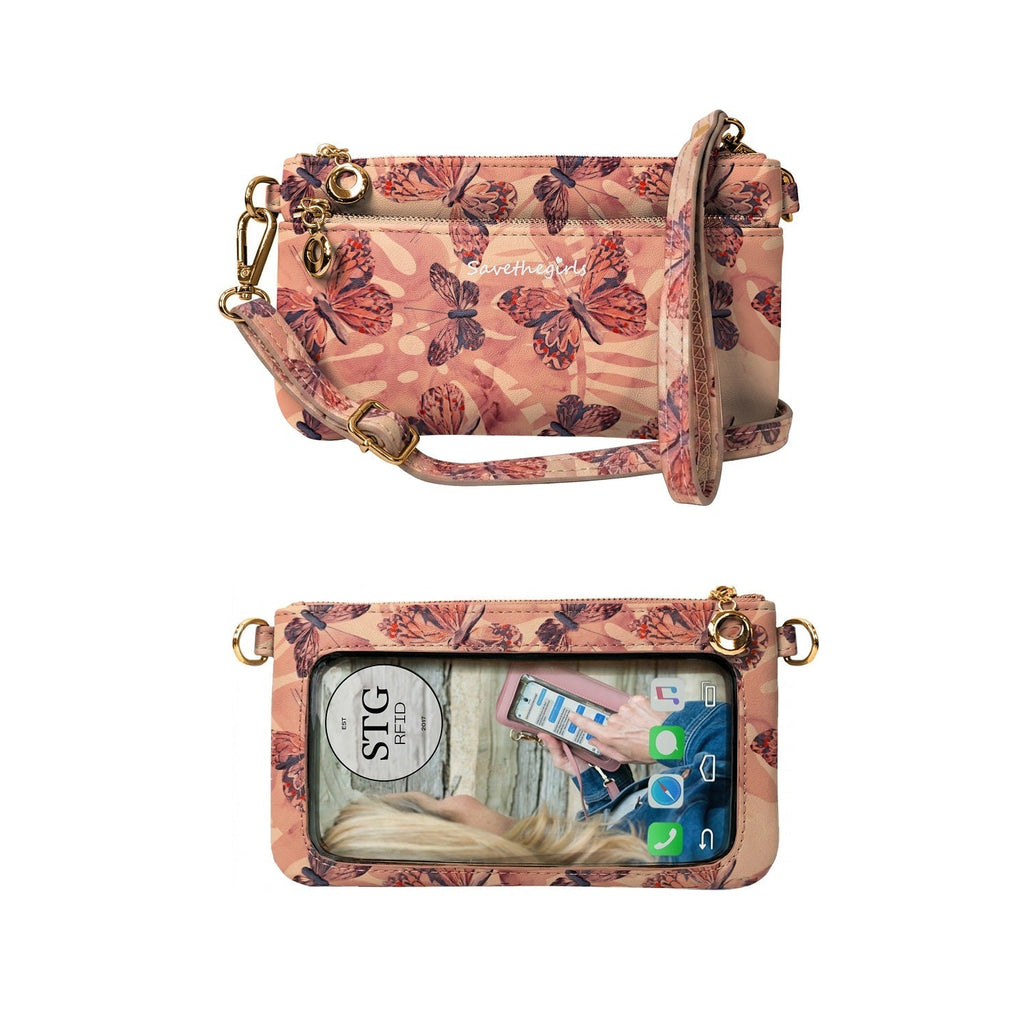 Bella RFID Touch Screen Purse - Quarter Circle AK Boutique