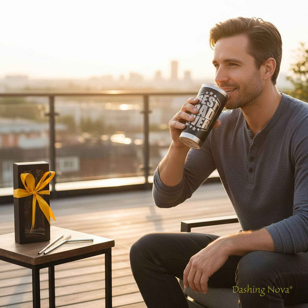 Best Dad Ever Tumbler 20oz Stainless Steel Father's Day Gift