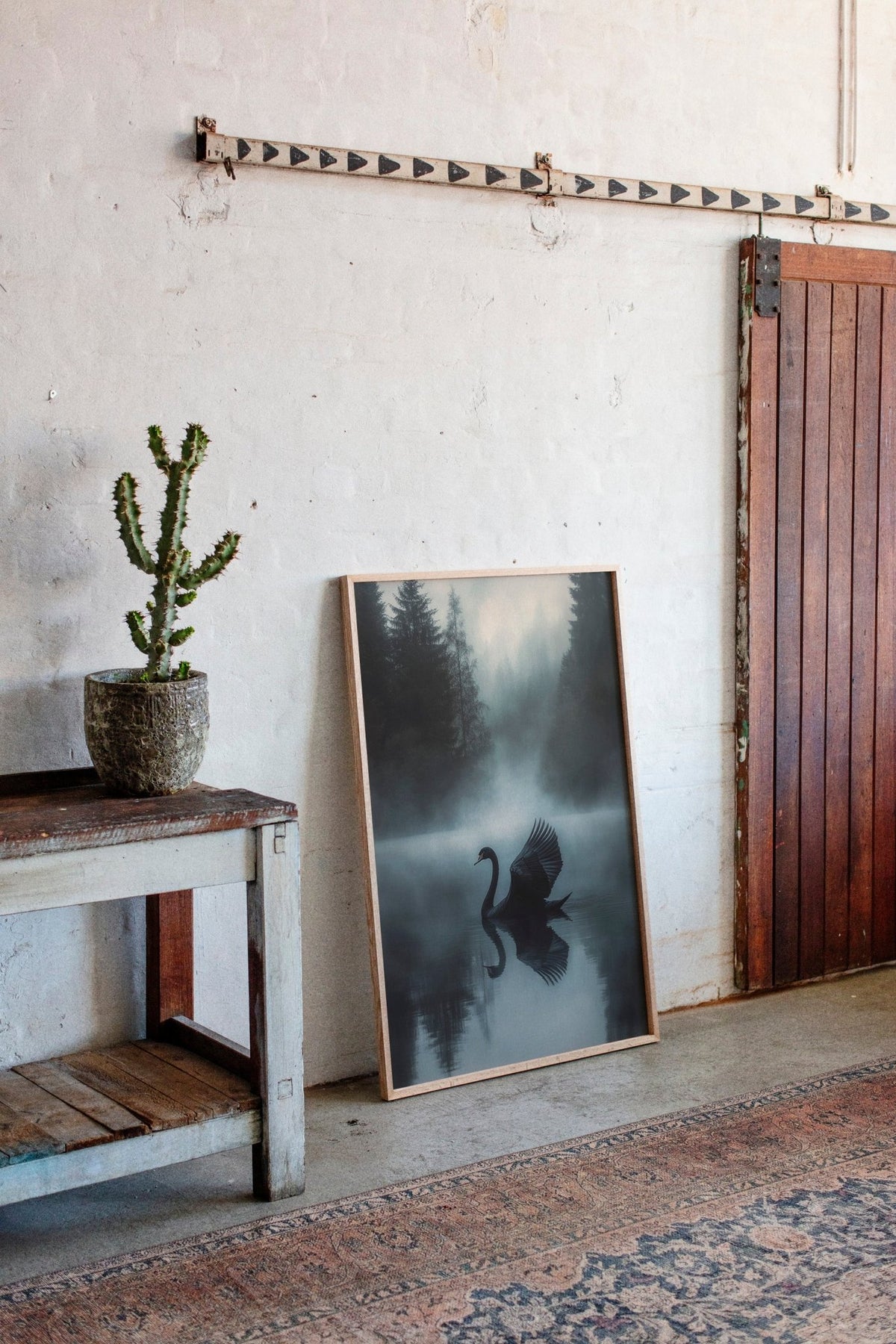 Black Swan in Morning Fog - Quarter Circle AK Boutique