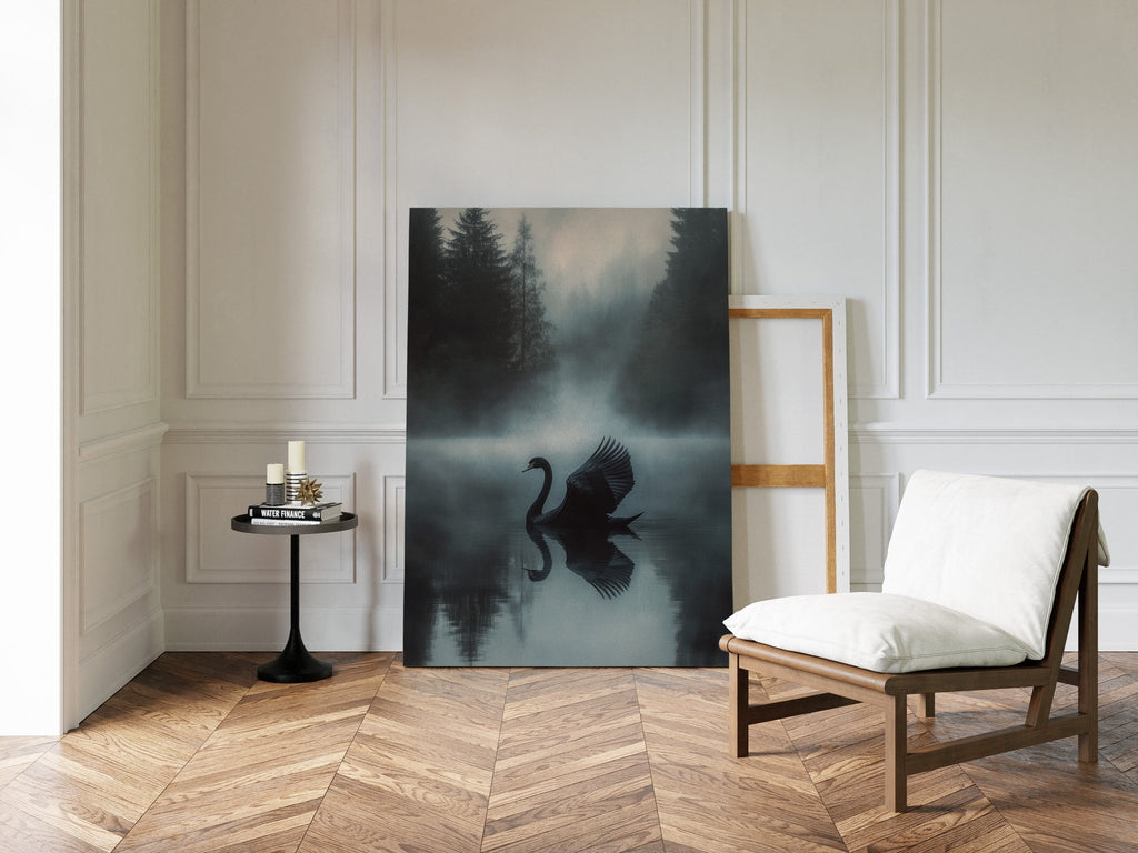 Black Swan in Morning Fog - Quarter Circle AK Boutique