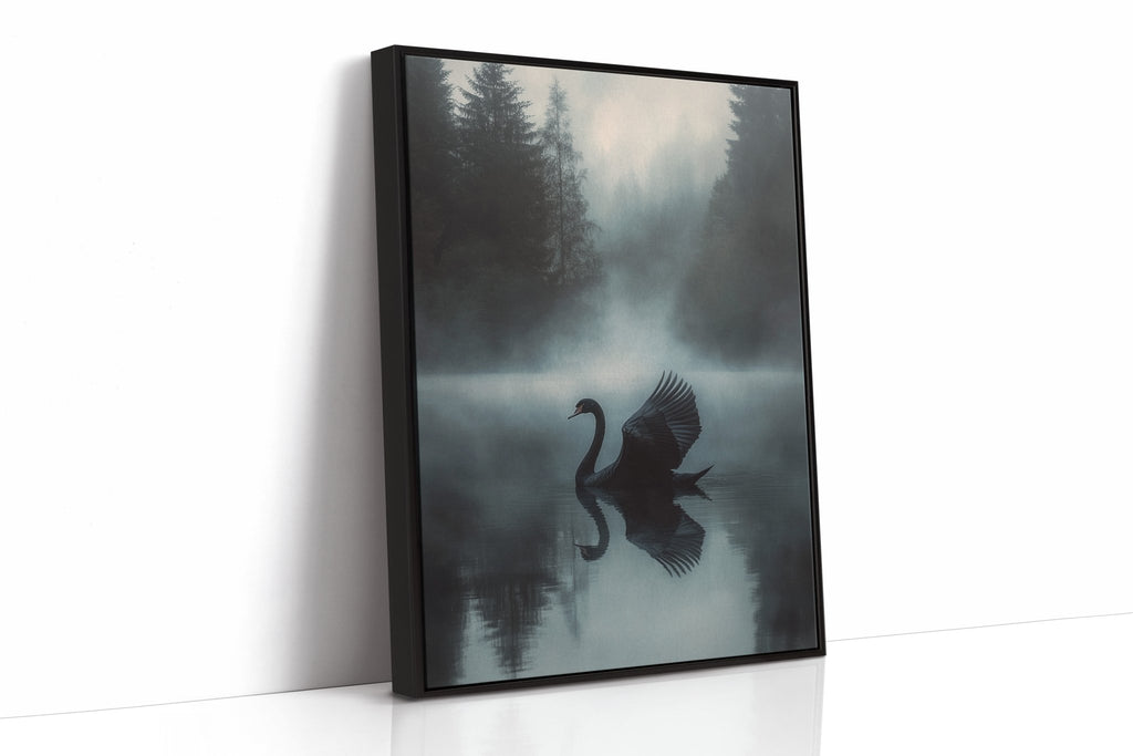 Black Swan in Morning Fog - Quarter Circle AK Boutique