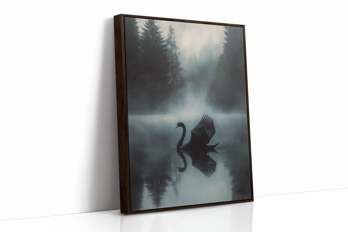 Black Swan in Morning Fog - Quarter Circle AK Boutique