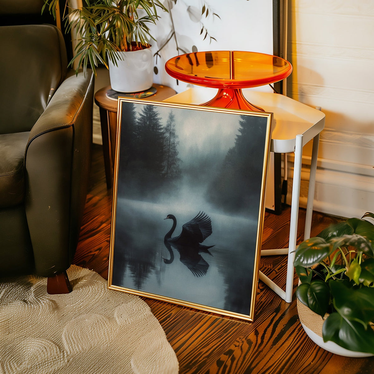 Black Swan in Morning Fog - Quarter Circle AK Boutique