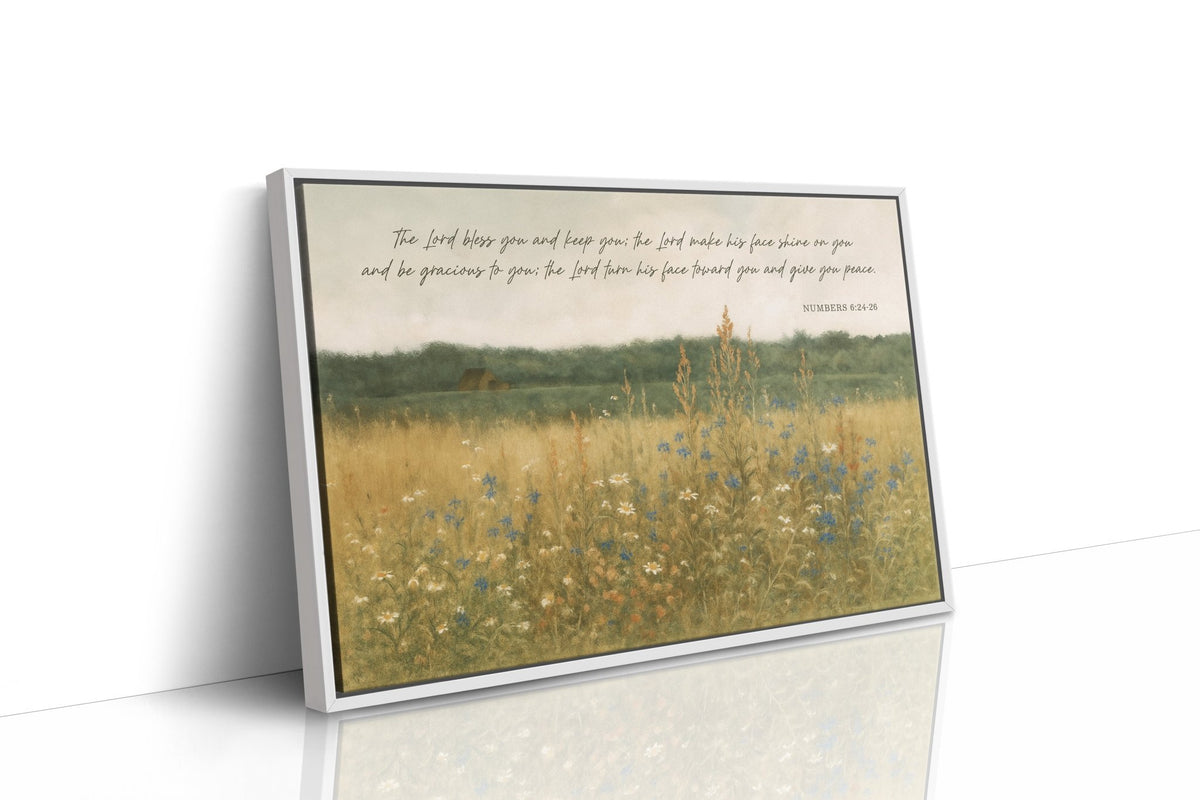 Blessing in Wildflowers Numbers 6:24 - Quarter Circle AK Boutique