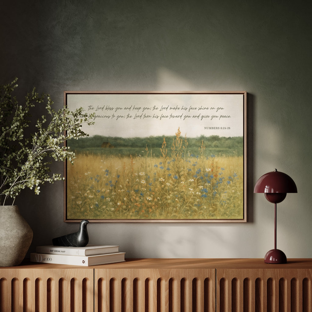Blessing in Wildflowers Numbers 6:24 - Quarter Circle AK Boutique