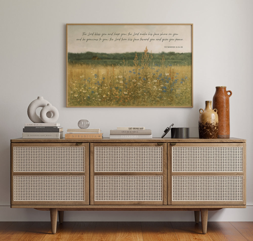 Blessing in Wildflowers Numbers 6:24 - Quarter Circle AK Boutique