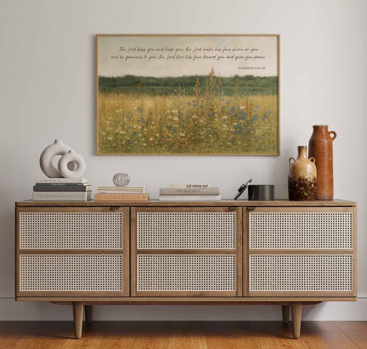 Blessing in Wildflowers Numbers 6:24 - Quarter Circle AK Boutique