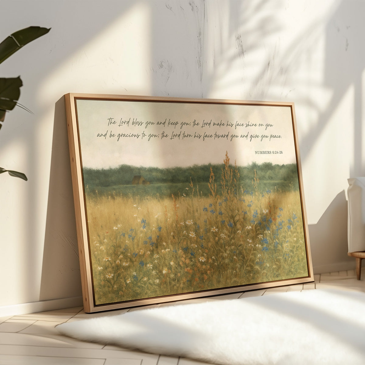 Blessing in Wildflowers Numbers 6:24 - Quarter Circle AK Boutique