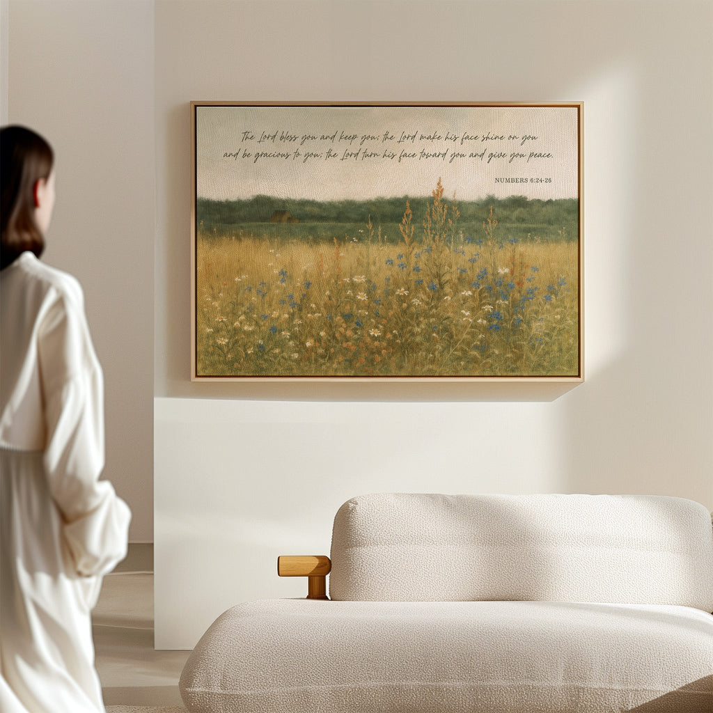 Blessing in Wildflowers Numbers 6:24 - Quarter Circle AK Boutique