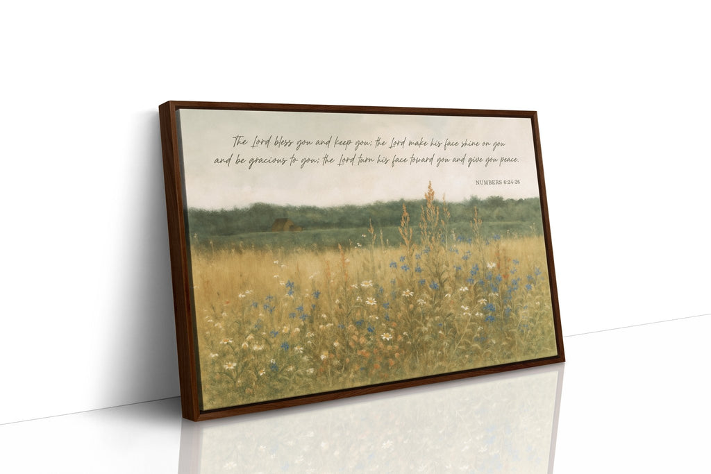 Blessing in Wildflowers Numbers 6:24 - Quarter Circle AK Boutique