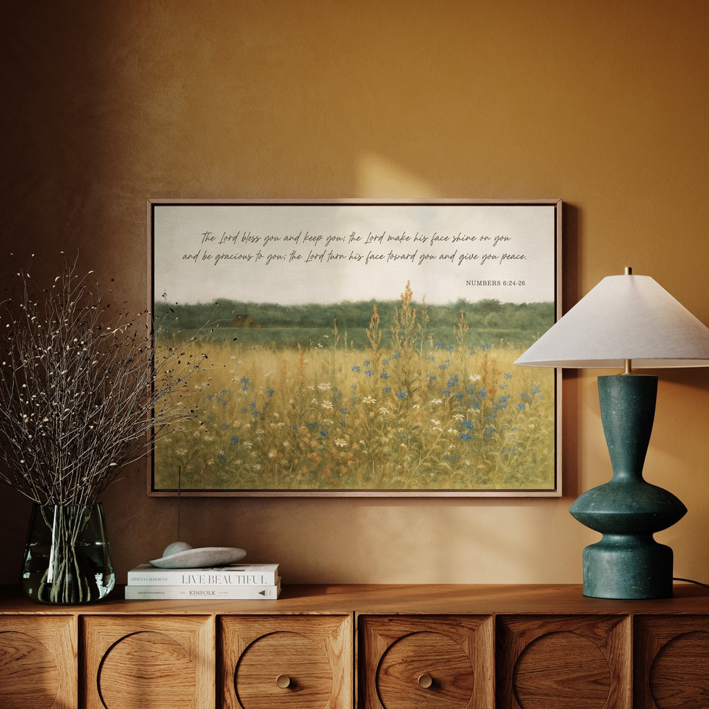 Blessing in Wildflowers Numbers 6:24 - Quarter Circle AK Boutique