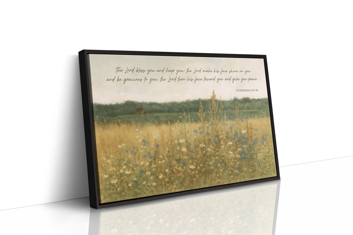 Blessing in Wildflowers Numbers 6:24 - Quarter Circle AK Boutique