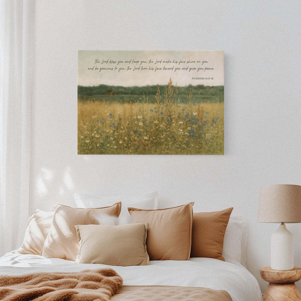 Blessing in Wildflowers Numbers 6:24 - Quarter Circle AK Boutique