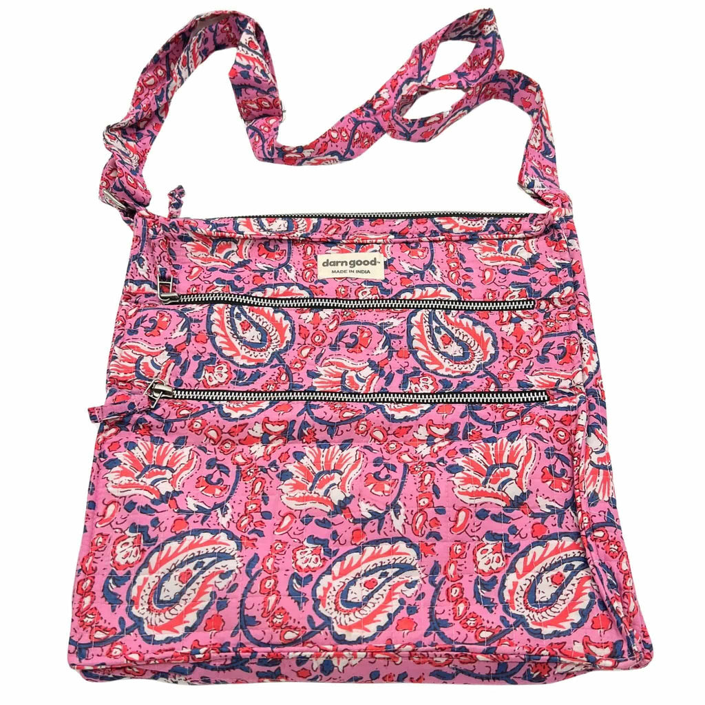 Boho Hippie Crossbody Bag - Quarter Circle AK Boutique