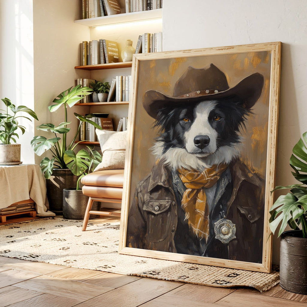 Border Collie Western Marshal - Quarter Circle AK Boutique