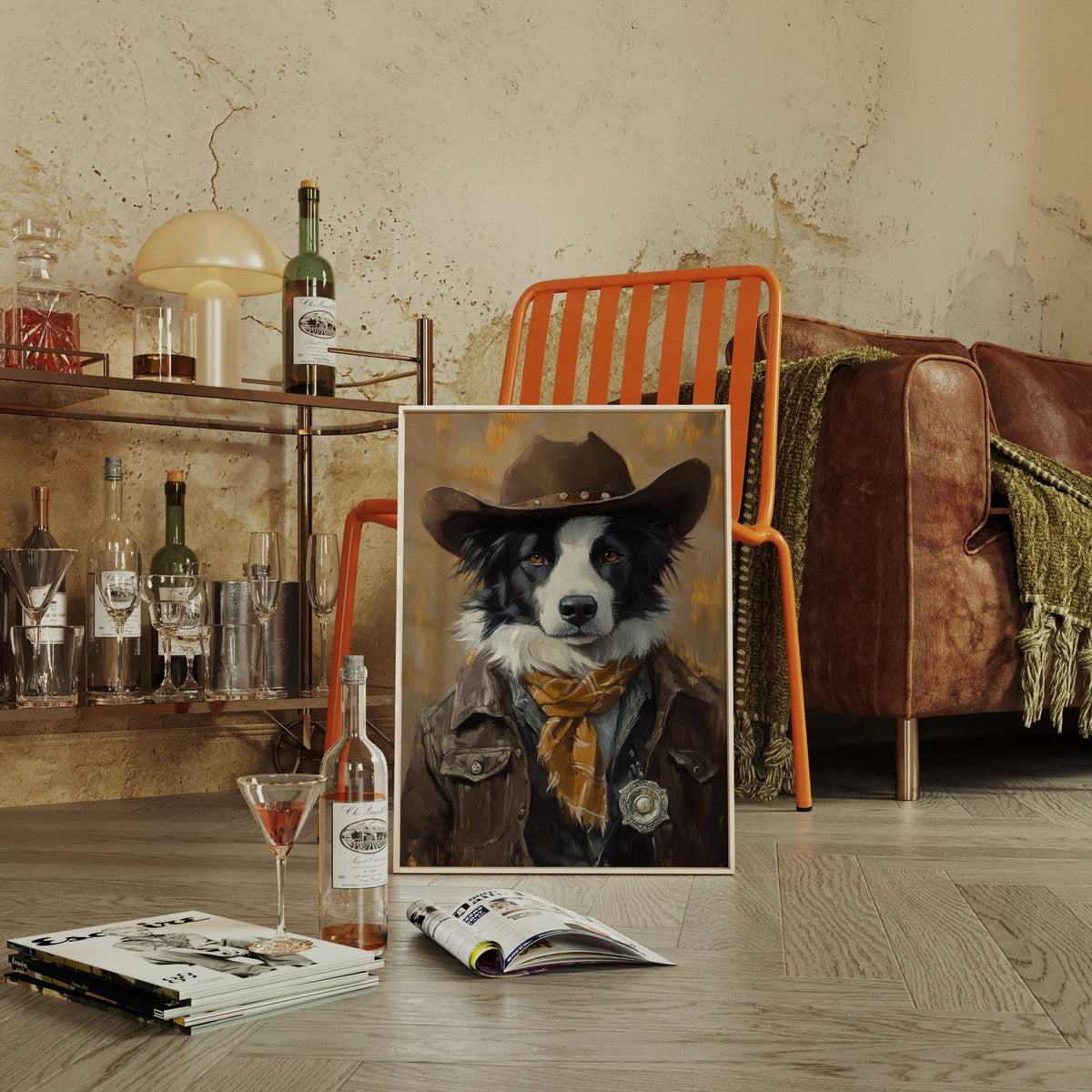 Border Collie Western Marshal - Quarter Circle AK Boutique