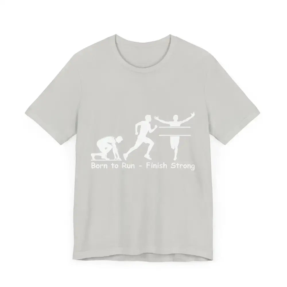 Born to Run Jersey Short Sleeve Shirt, Runner, Track, Fitness Shirt