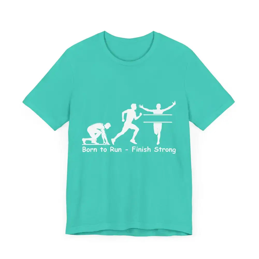 Born to Run Jersey Short Sleeve Shirt, Runner, Track, Fitness Shirt