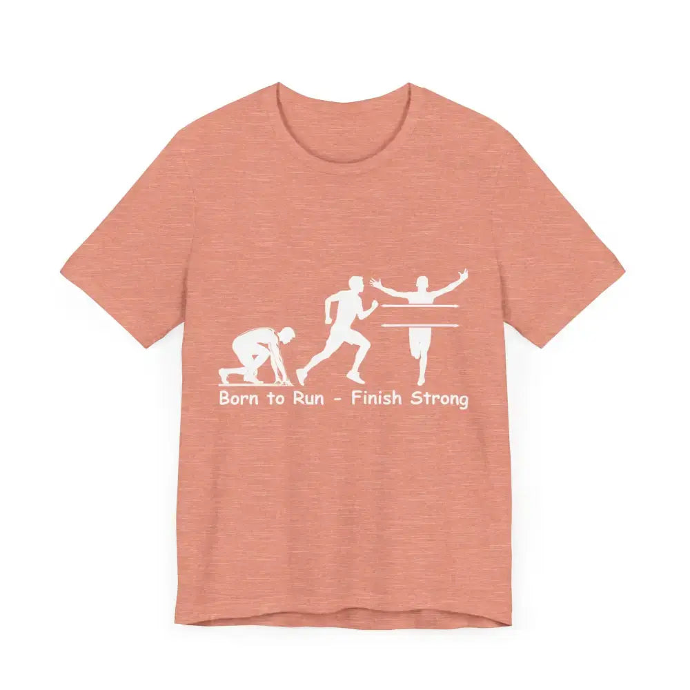 Born to Run Jersey Short Sleeve Shirt, Runner, Track, Fitness Shirt